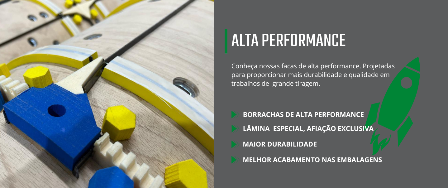 Facas de alta performance